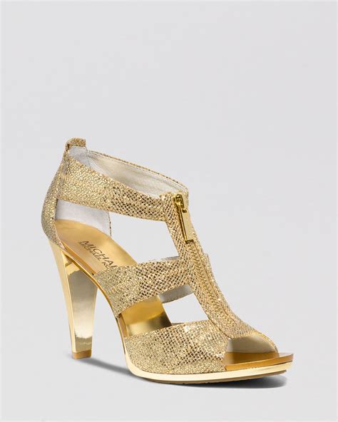 michael kors gold heel|Michael Kors heels nordstrom.